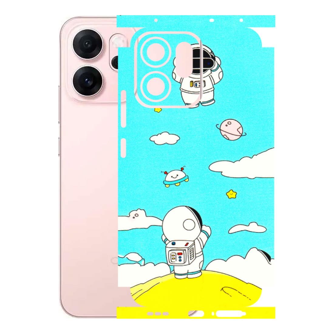 OPPO Phone Skins 2025 (All Models) - Blue Skies Astro Float - 3D Embossed Finish (L-230) Oppp Reno 14F 5G