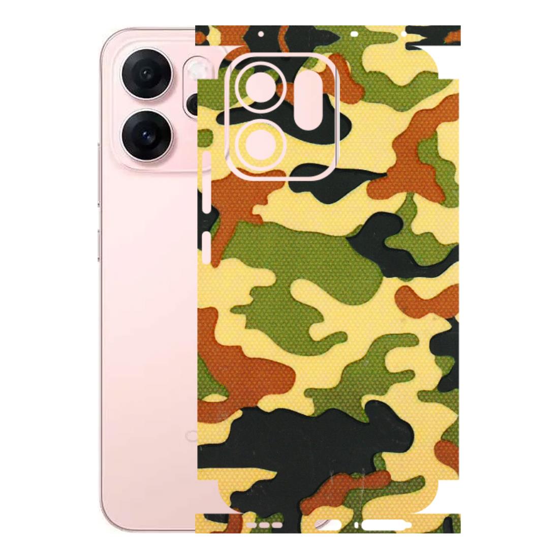 OPPO Phone Skins 2025 (All Models) - Indian Military - 3D Embossed Finish (L-234) Oppp Reno 14F 5G