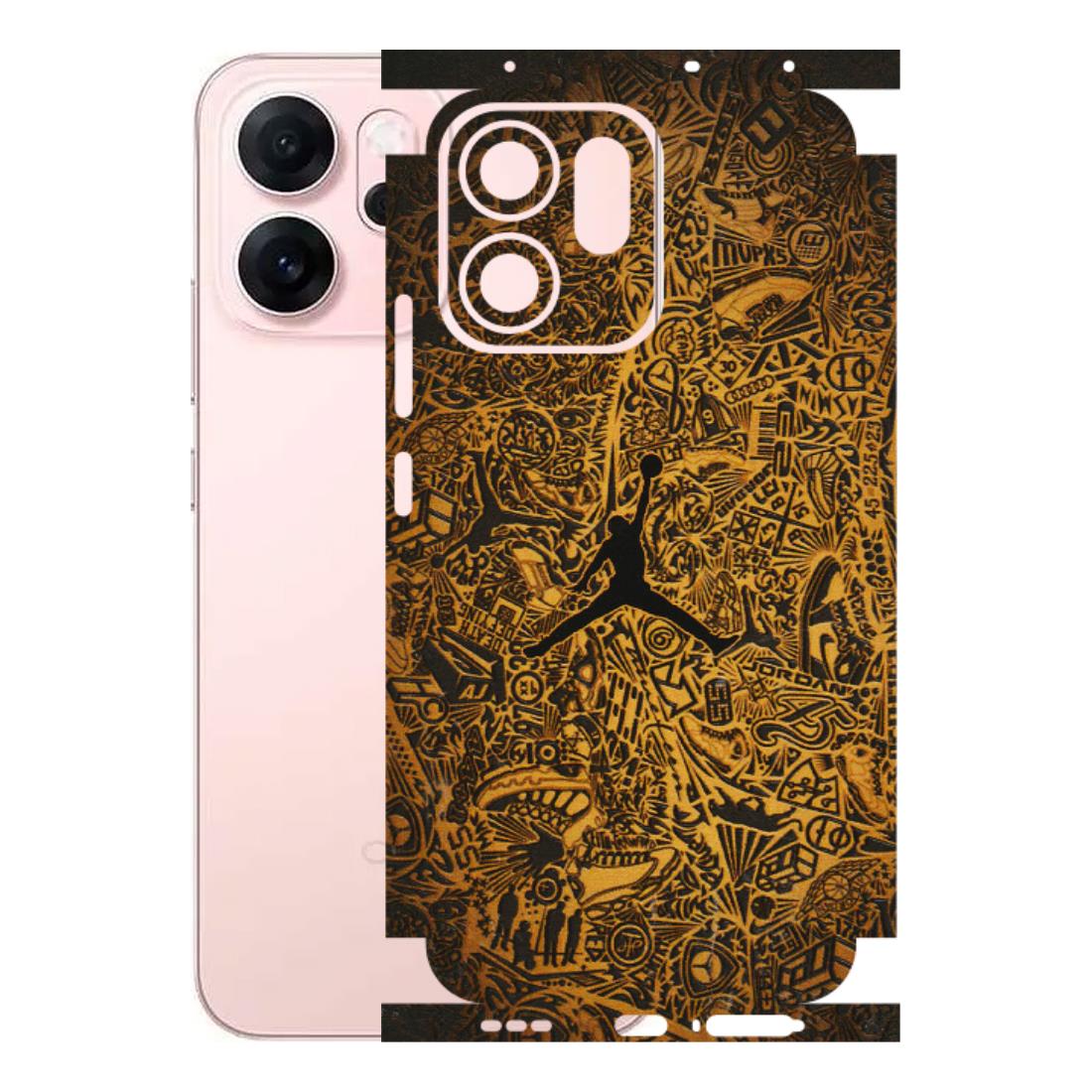 OPPO Phone Skins 2025 (All Models) - Premium Gold Basketball Player - 3D Embossed Finish (L-236) Oppp Reno 14F 5G