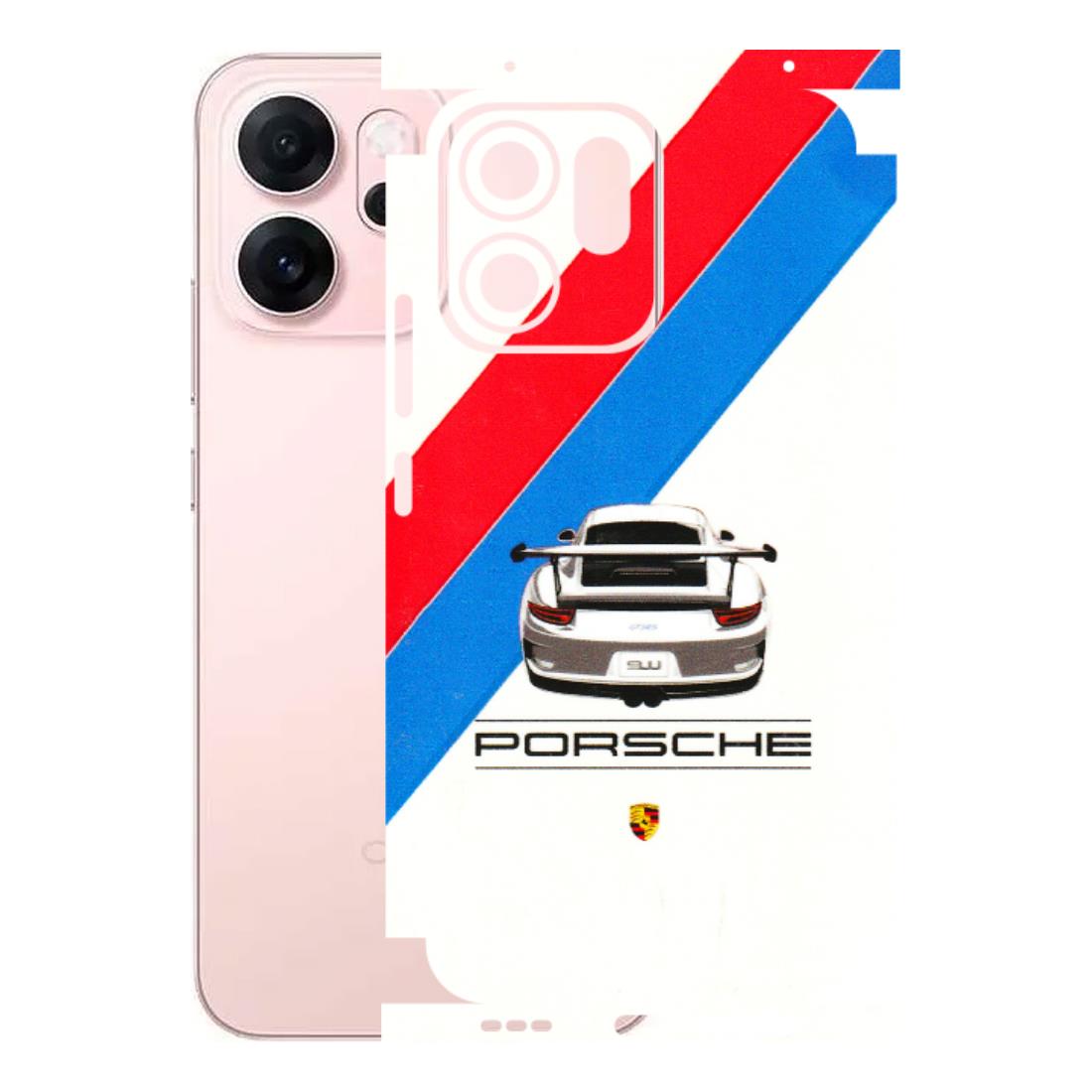 OPPO Phone Skins 2025 (All Models) - Porche Car Sober Logo - 3D Embossed Finish (L-248) Oppp Reno 14F 5G