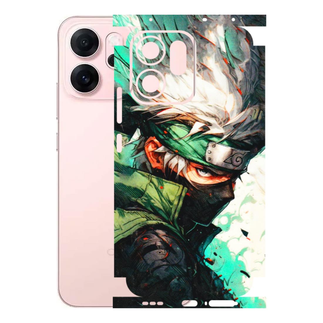 OPPO Phone Skins 2025 (All Models) - Kakashi Side Profile - 3D Embossed Finish (L-249) Oppp Reno 14F 5G