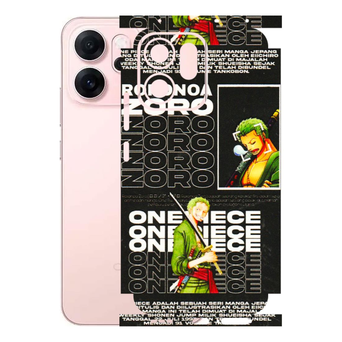OPPO Phone Skins 2025 (All Models) - One Piece Zoro - 3D Embossed Finish (L-250) Oppp Reno 14F 5G