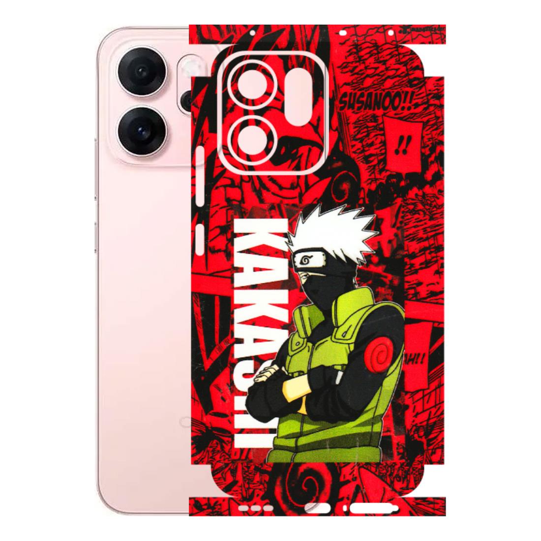 OPPO Phone Skins 2025 (All Models) - Kakashi Red Anime - 3D Embossed Finish (L-251) Oppp Reno 14F 5G