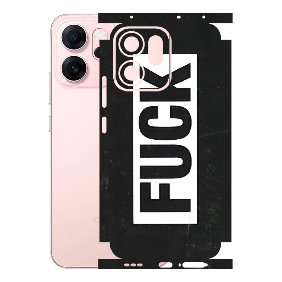 OPPO Phone Skins 2025 (All Models) - The F Word - 3D Embossed Finish (L-255) Oppp Reno 14F 5G