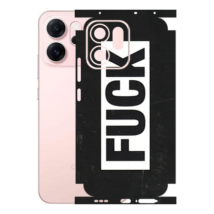 OPPO Phone Skins 2025 (All Models) - The F Word - 3D Embossed Finish (L-255) Oppp Reno 14F 5G