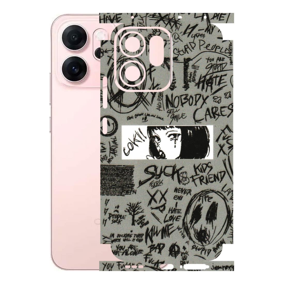 OPPO Phone Skins 2025 (All Models) - Never Have Love Anime - 3D Embossed Finish (L-260) Oppp Reno 14F 5G