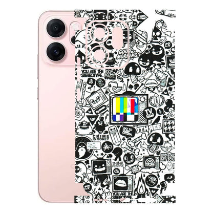 OPPO Phone Skins 2025 (All Models) - Doodles Positive Art Latest - 3D Embossed Finish (L-263) Oppp Reno 14F 5G