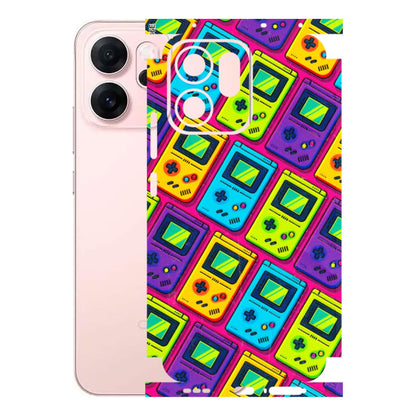 OPPO Phone Skins 2025 (All Models) - Gameboy Colourful Latest - 3D Embossed Finish (L-266) Oppp Reno 14F 5G