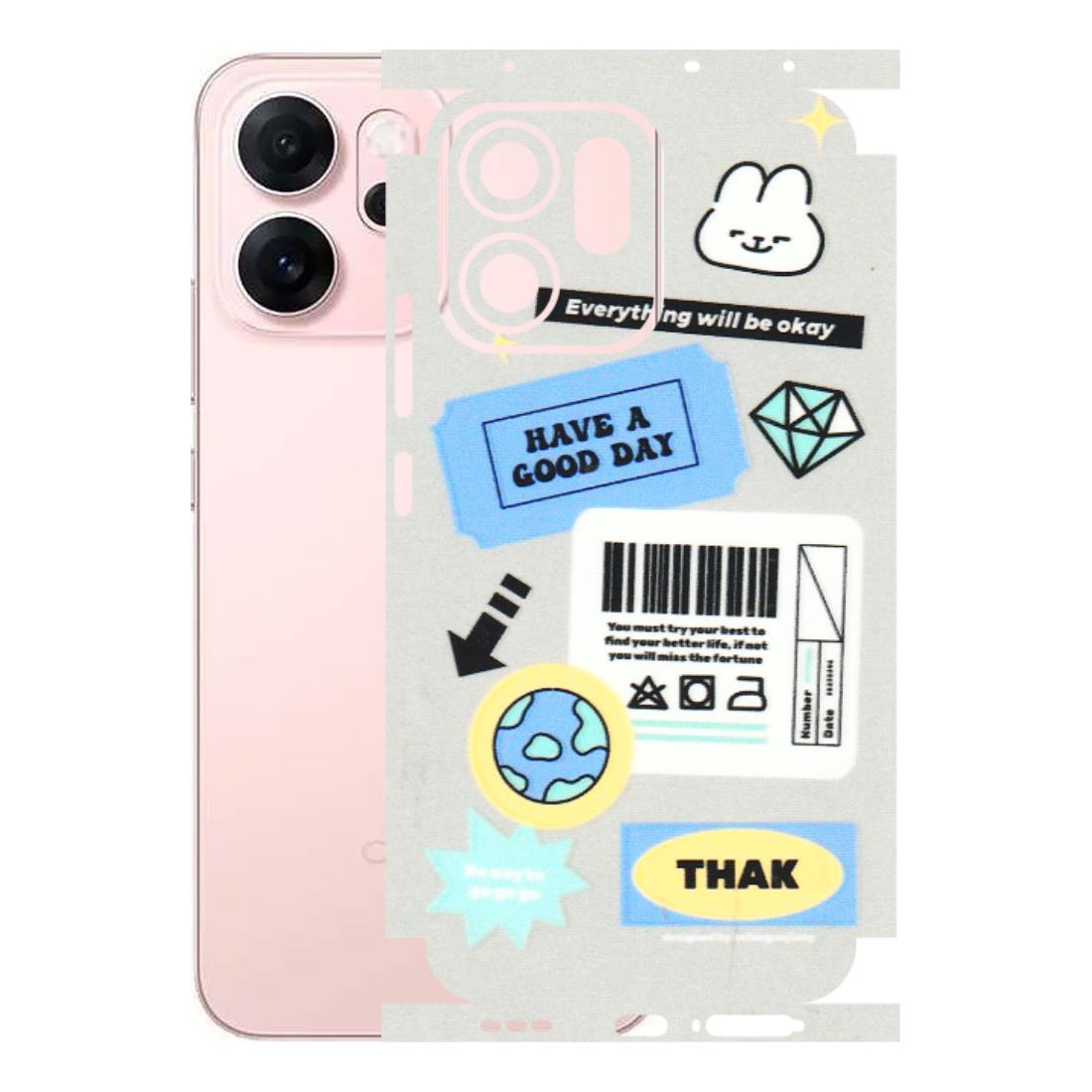 OPPO Phone Skins 2025 (All Models) - Will Be Okay Design - 3D Embossed Finish (L-316) Oppp Reno 14F 5G