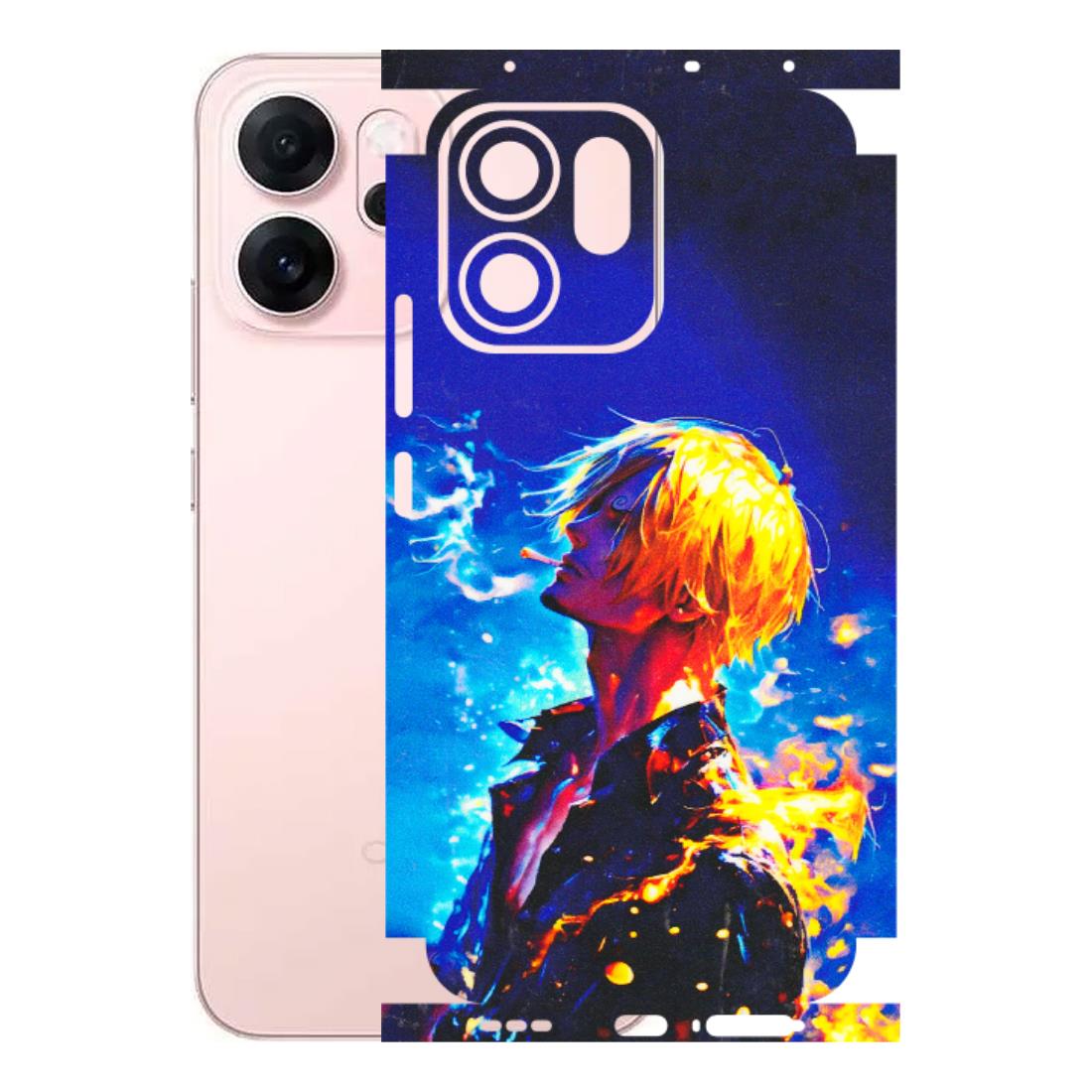 OPPO Phone Skins 2025 (All Models) - Sanji Vinsmoke One Piece - 3D Embossed Finish (L-319) Oppp Reno 14F 5G