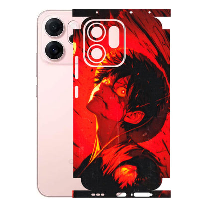 OPPO Phone Skins 2025 (All Models) - D.Luffy Power Up One Piece Anime - 3D Embossed Finish (L-326) Oppp Reno 14F 5G