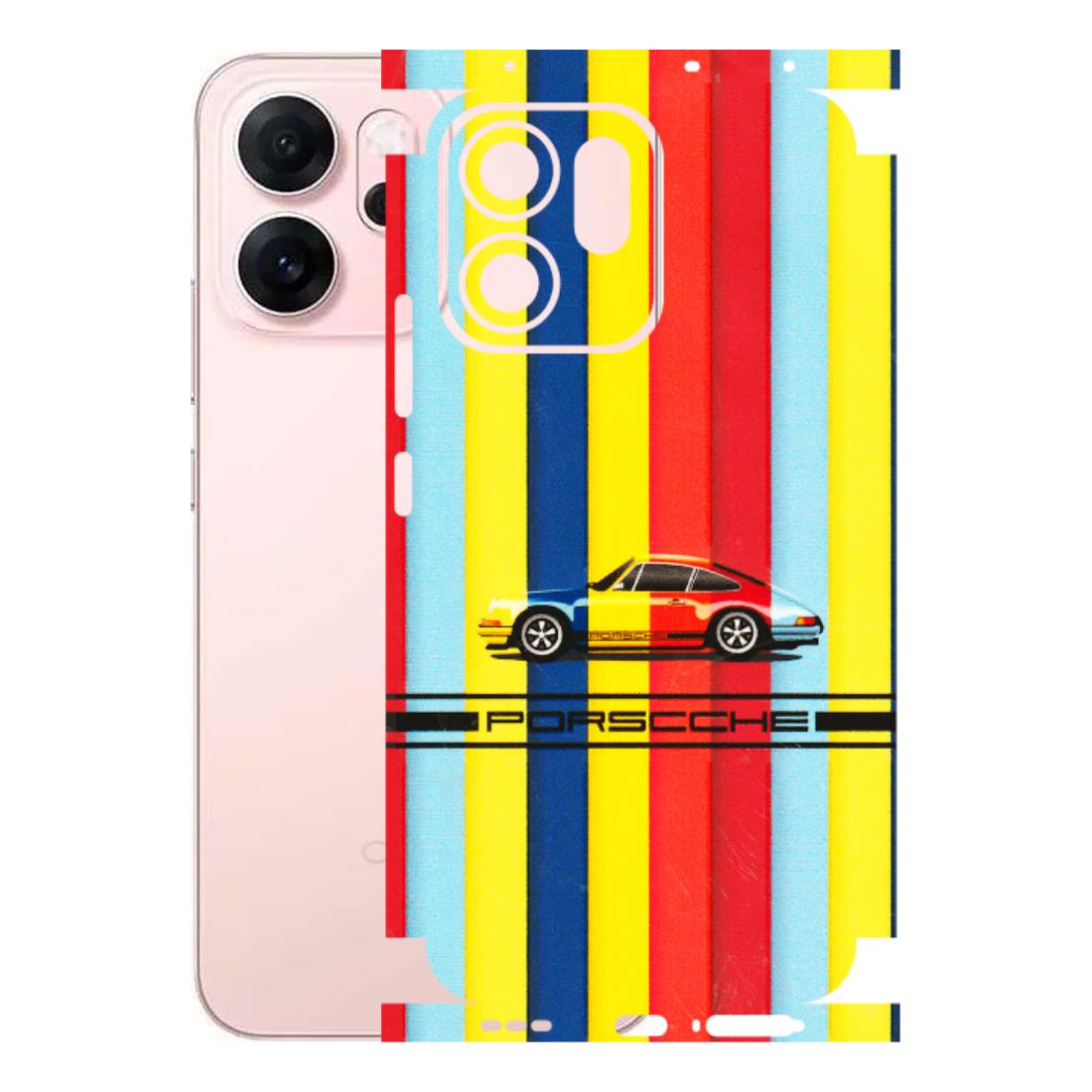 OPPO Phone Skins 2025 (All Models) - Multicolour Porche - 3D Embossed Finish (L-39) Oppp Reno 14F 5G