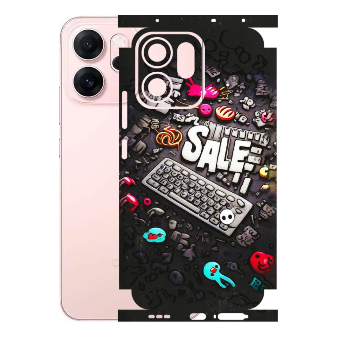 OPPO Phone Skins 2025 (All Models) - Gadgets Sale - 3D Embossed Finish (L-50) Oppp Reno 14F 5G