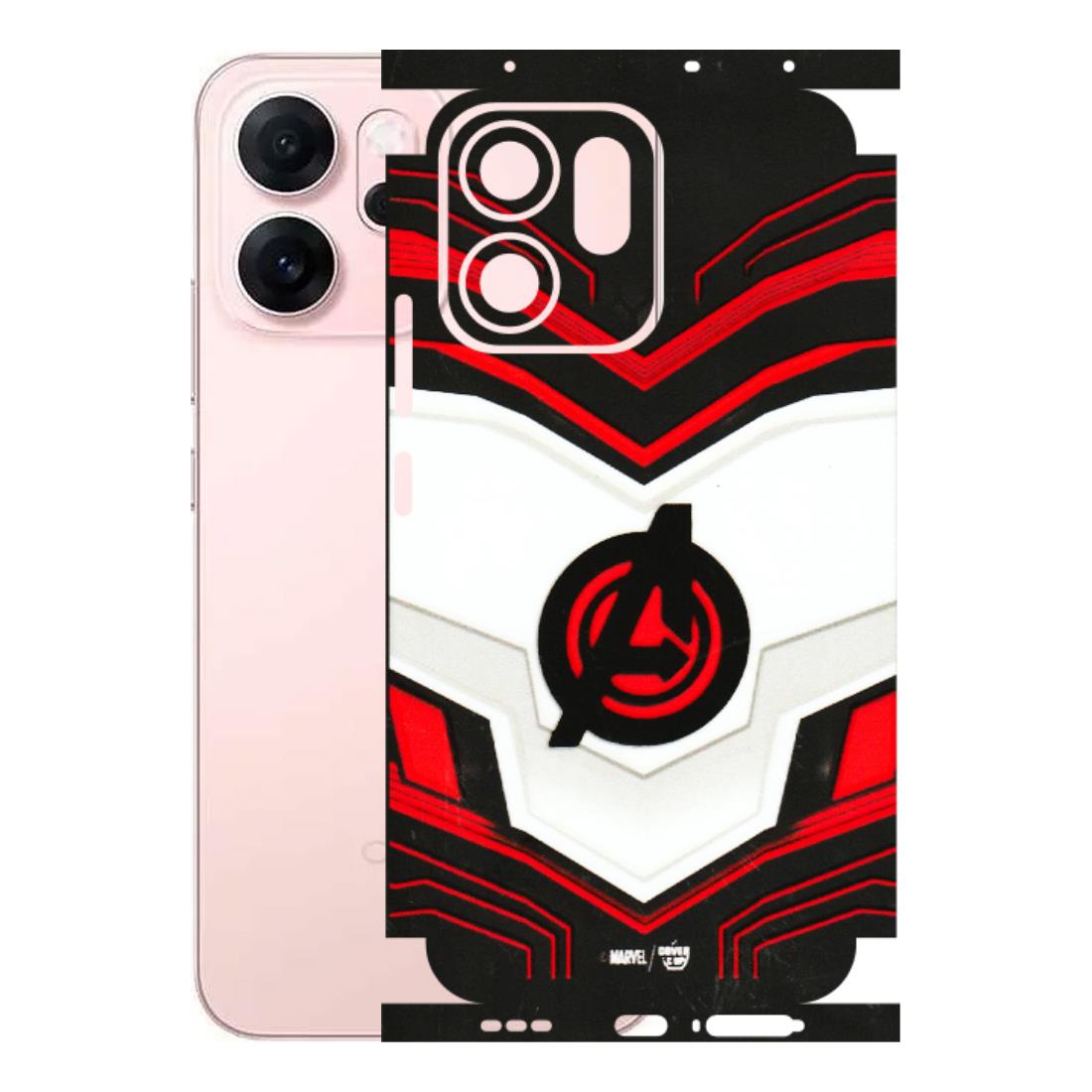 OPPO Phone Skins 2025 (All Models) - Avengers Logo - 3D Embossed Finish (L-55) Oppp Reno 14F 5G