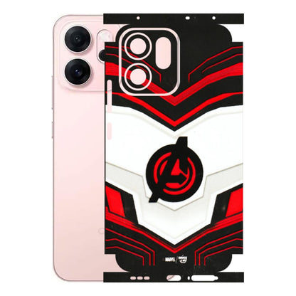 OPPO Phone Skins 2025 (All Models) - Avengers Logo - 3D Embossed Finish (L-55) Oppp Reno 14F 5G