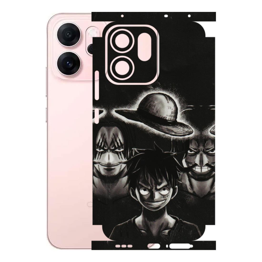 OPPO Phone Skins 2025 (All Models) - Black Luffy Hat - 3D Embossed Finish (L-57) Oppp Reno 14F 5G