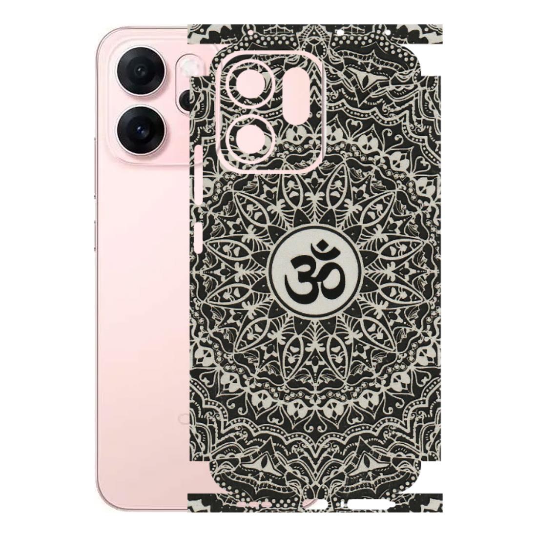 OPPO Phone Skins 2025 (All Models) - Aum Elegant Mandala - 3D Embossed Finish (L-62) Oppp Reno 14F 5G