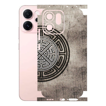 OPPO Phone Skins 2025 (All Models) - Mysterious Circular Design - 3D Embossed Finish (L-63) Oppp Reno 14F 5G