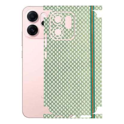 OPPO Phone Skins 2025 (All Models) - Gucci Fabric Pattern - 3D Embossed Finish (L-73) Oppp Reno 14F 5G