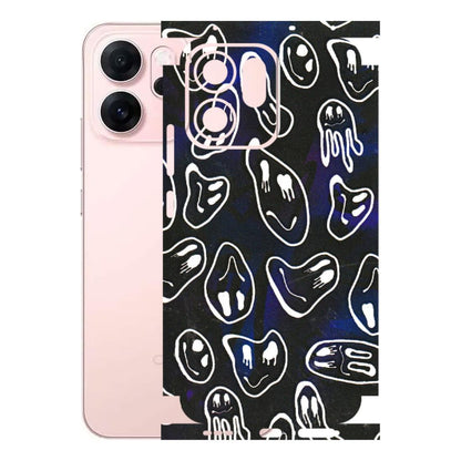 OPPO Phone Skins 2025 (All Models) - Distorted Smileys - 3D Embossed Finish (L-92) Oppp Reno 14F 5G
