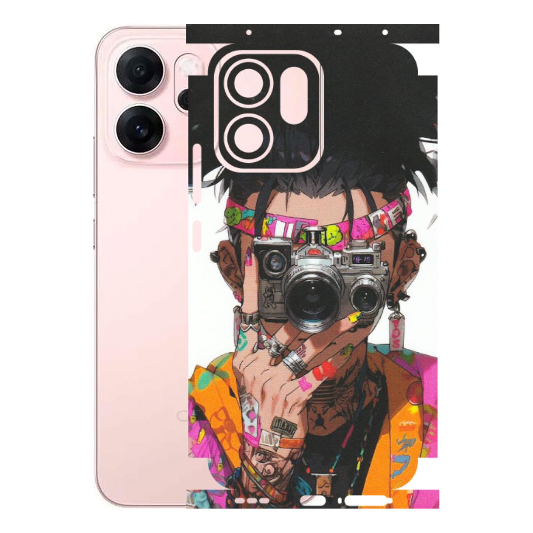 OPPO Phone Skins 2025 (All Models) - Camera Lover Girl - Matte Finish (M-09) Oppp Reno 14F 5G