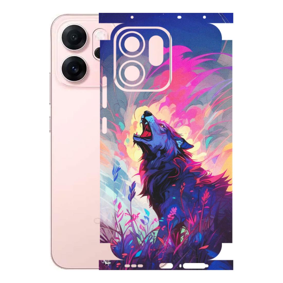 OPPO Phone Skins 2025 (All Models) - New Wild Wolf Abstract - Matte Finish (M-125) Oppp Reno 14F 5G