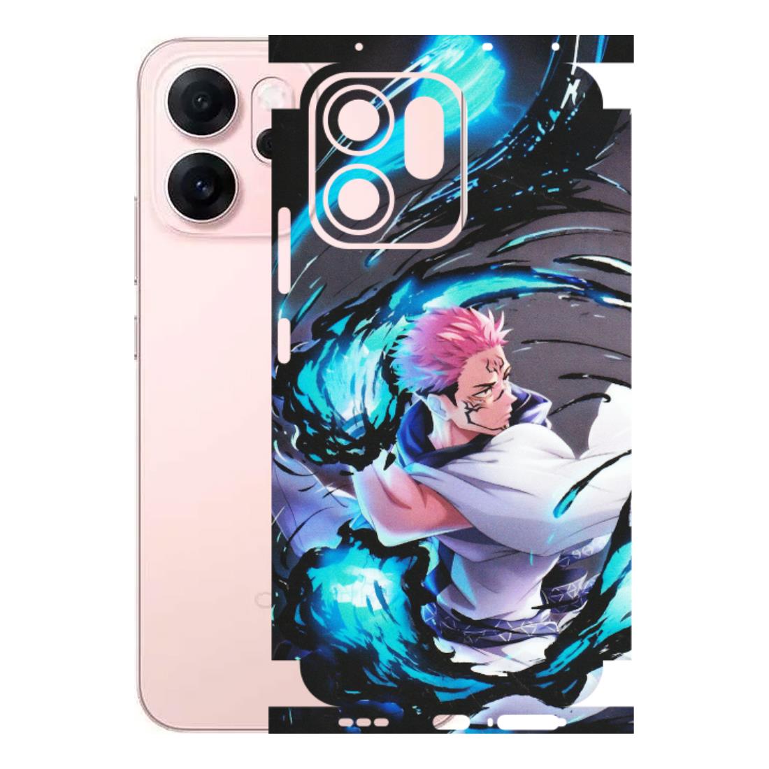 OPPO Phone Skins 2025 (All Models) - New Jujutsu Kaisen Grey Blue Anime - Matte Finish (M-127) Oppp Reno 14F 5G