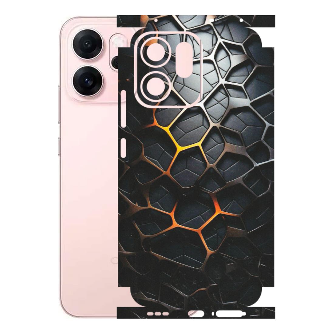 OPPO Phone Skins 2025 (All Models) - New Abstract Graphite Tiles - Matte Finish (M-130) Oppp Reno 14F 5G