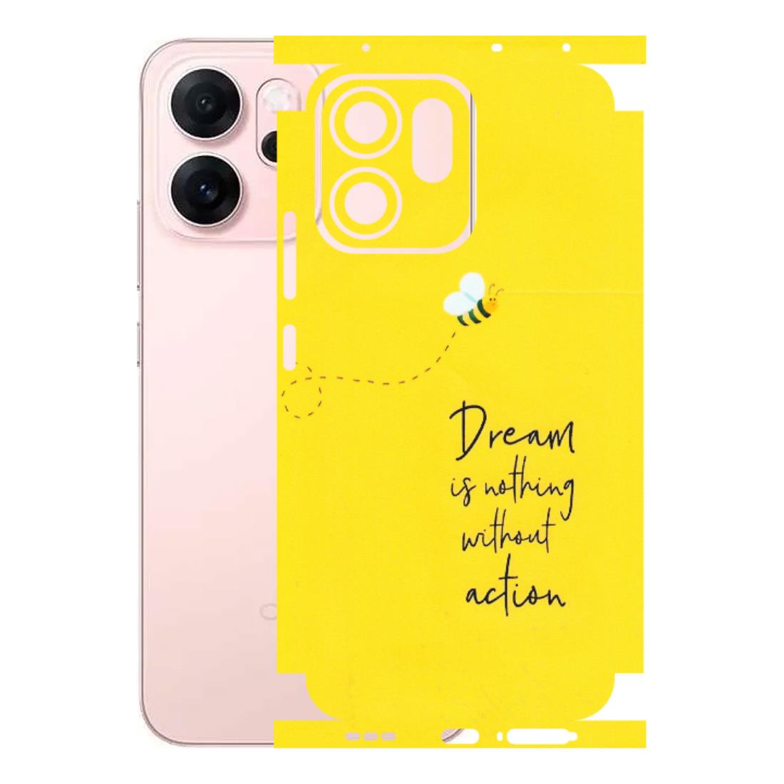 OPPO Phone Skins 2025 (All Models) - Dream Is Nothing Without Action - Matte Finish (M-138) Oppp Reno 14F 5G