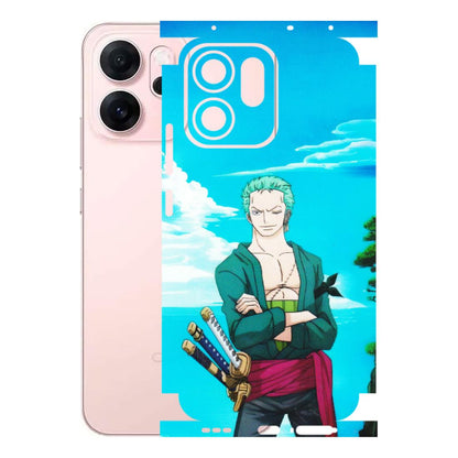 OPPO Phone Skins 2025 (All Models) - Cool Swordman Zoro Anime - Matte Finish (M-143) Oppp Reno 14F 5G