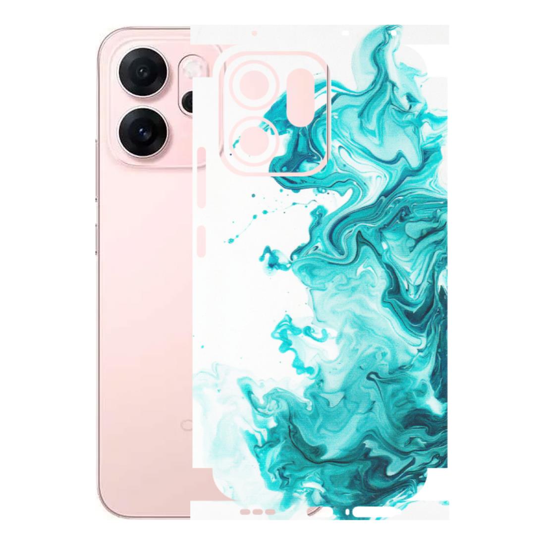 OPPO Phone Skins 2025 (All Models) - Sky Blue Abstract Colour - Matte Finish (M-146) Oppp Reno 14F 5G