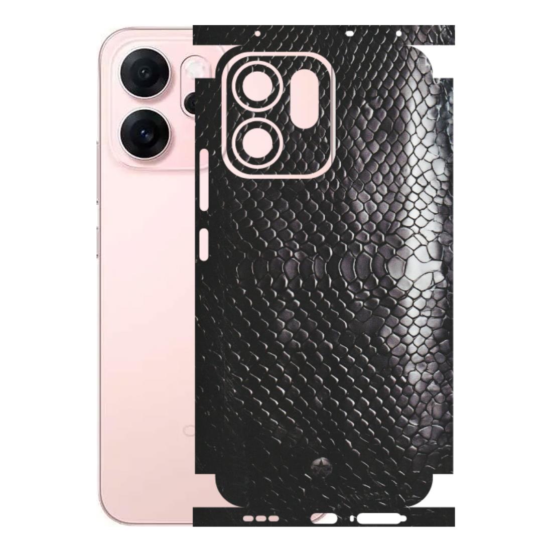 OPPO Phone Skins 2025 (All Models) - Black Snack Leather - Matte Finish (M-147) Oppp Reno 14F 5G