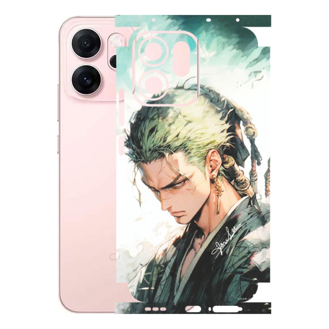 OPPO Phone Skins 2025 (All Models) - Pirate Hunter One Piece Anime - Matte Finish (M-157) Oppp Reno 14F 5G
