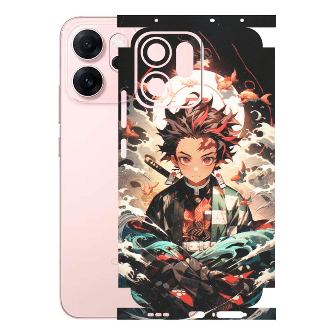 OPPO Phone Skins 2025 (All Models) - Tanjiro Demon Slayer Anime - Matte Finish (M-158) Oppp Reno 14F 5G