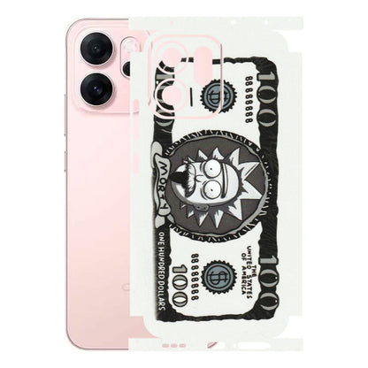 OPPO Phone Skins 2025 (All Models) - Rick And Morty Hundred Dollar Anime - Matte Finish (M-161) Oppp Reno 14F 5G