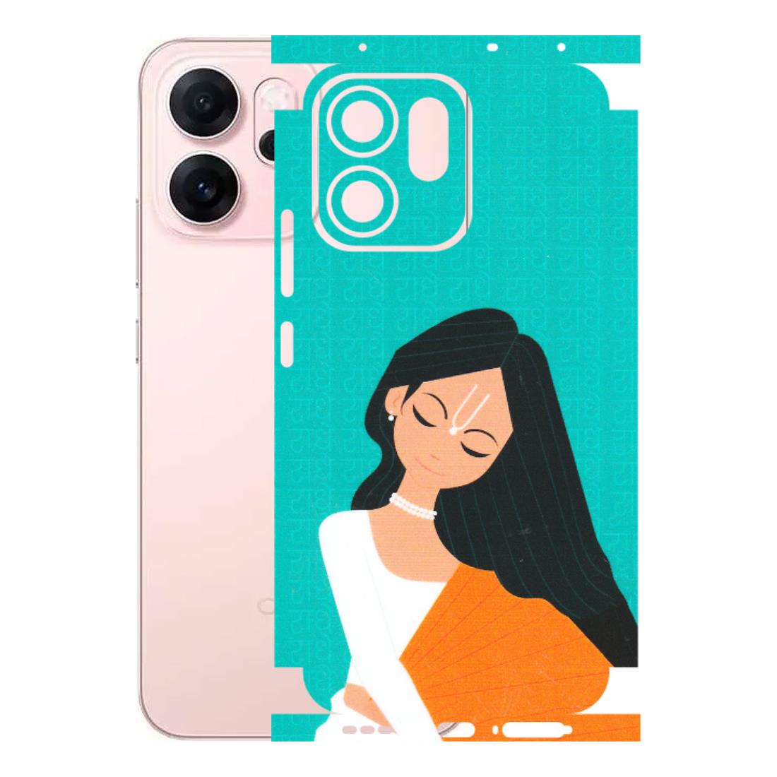 OPPO Phone Skins 2025 (All Models) - Radhe Radhe With Hindu Symbol - Matte Finish (M-164) Oppp Reno 14F 5G