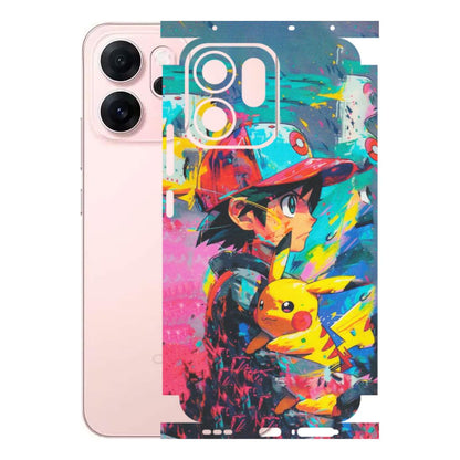 OPPO Phone Skins 2025 (All Models) - Ash & Pikachu - Matte Finish (M-26) Oppp Reno 14F 5G