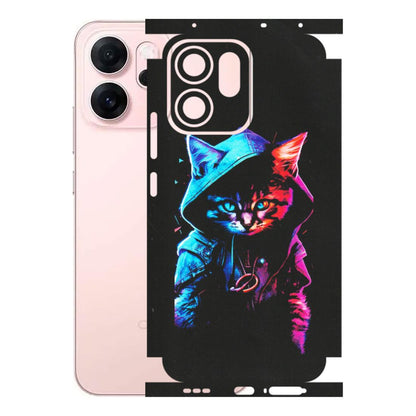 OPPO Phone Skins 2025 (All Models) - Cyberpunk Cat - Matte Finish (M-45) Oppp Reno 14F 5G