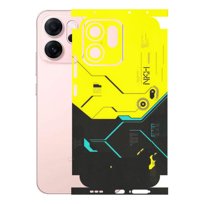 OPPO Phone Skins 2025 (All Models) - Black Yellow Technica - Matte Finish (M-53) Oppp Reno 14F 5G