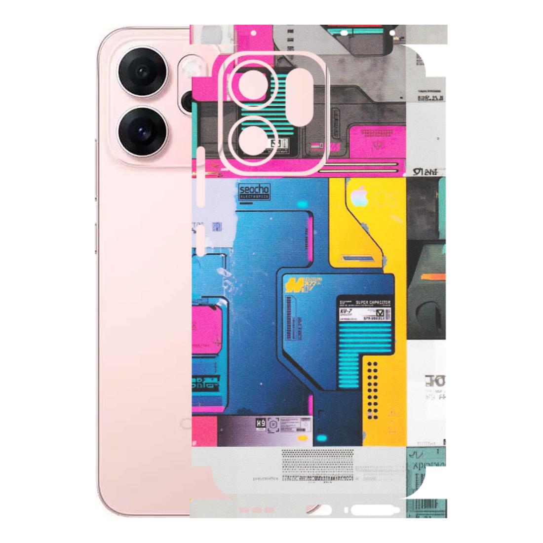 OPPO Phone Skins 2025 (All Models) - Colourfull Motherboard Internals - Matte Finish (M-55) Oppp Reno 14F 5G