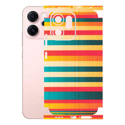 OPPO Phone Skins 2025 (All Models) - Colourful Stripes Soothing Effect - Matte Finish (M-86) Oppp Reno 14F 5G