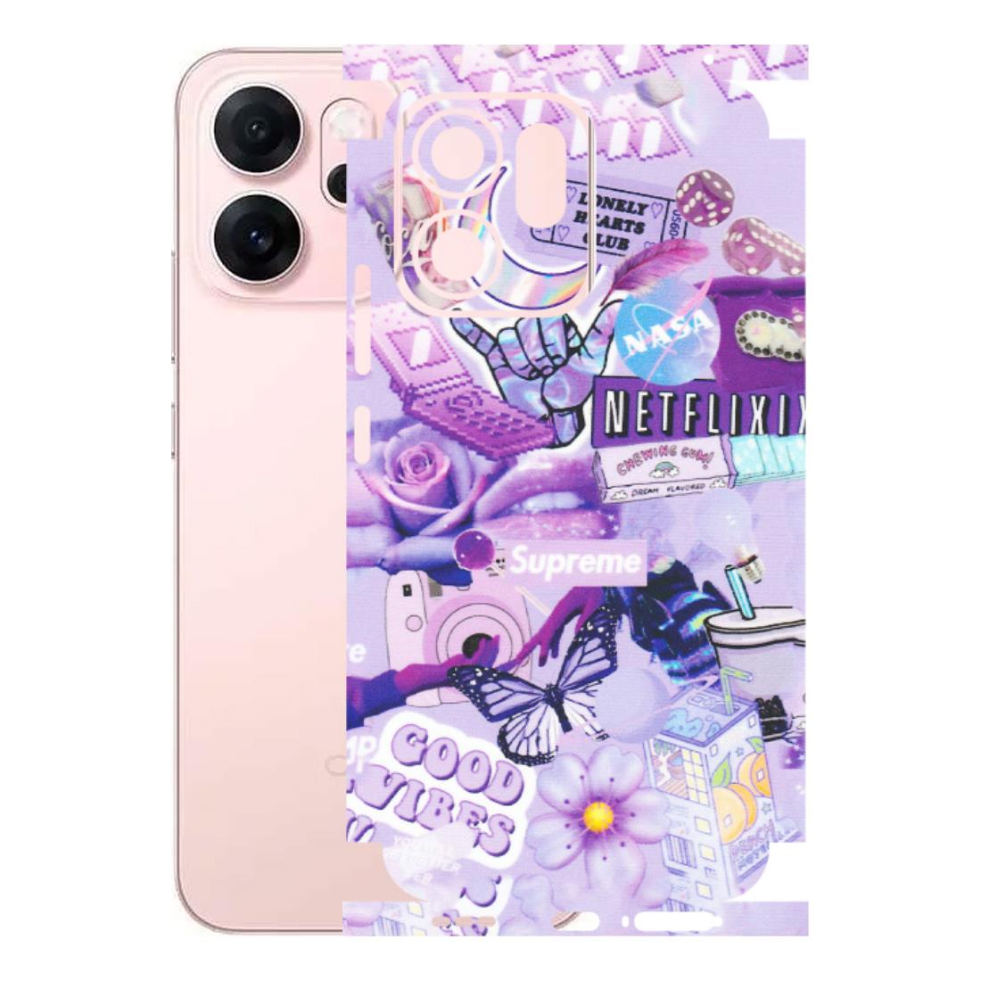 OPPO Phone Skins 2025 (All Models) - Supreme Purple Magic - Matte Finish (M-88) Oppp Reno 14F 5G