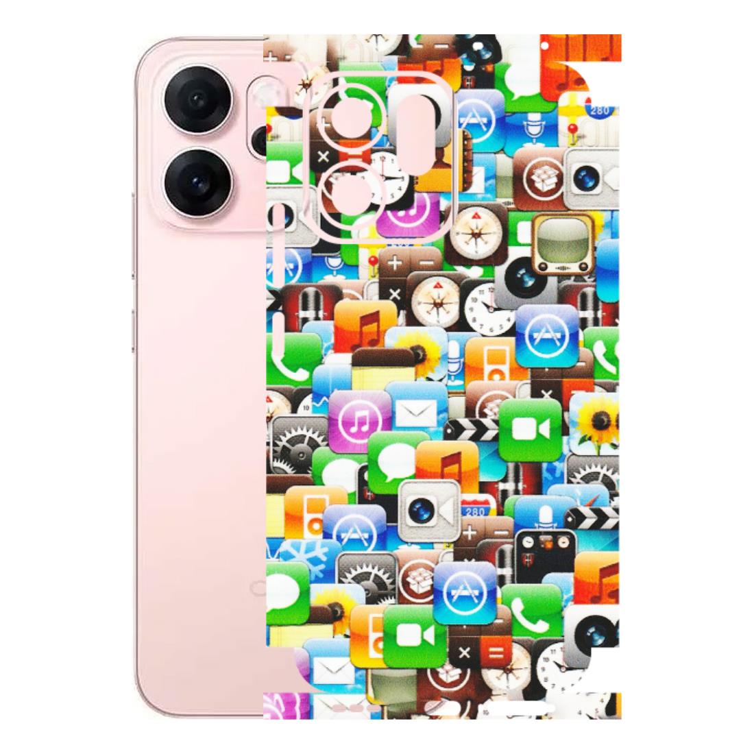 OPPO Phone Skins 2025 (All Models) - All Apple Icons - Matte Finish (M-93) Oppp Reno 14F 5G