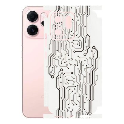 OPPO Phone Skins 2025 (All Models) - Tech Circuits - Transparent Finish (T-03) Oppp Reno 14F 5G