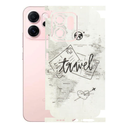 OPPO Phone Skins 2025 (All Models) - Travel Ticket - Transparent Finish (T-06) Oppp Reno 14F 5G