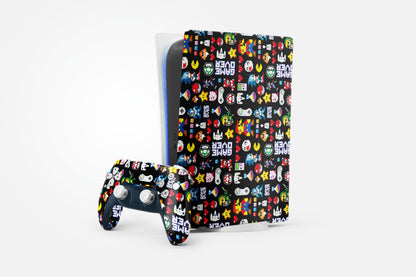 Gaming Sticker Graffiti Play Station 5 Matte Finish Skin