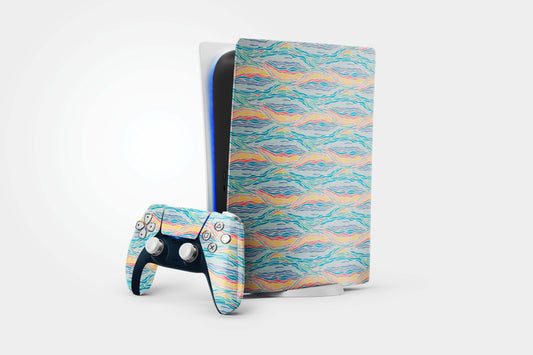 Blue Sobar Play Station 5 Matte Finish Skin