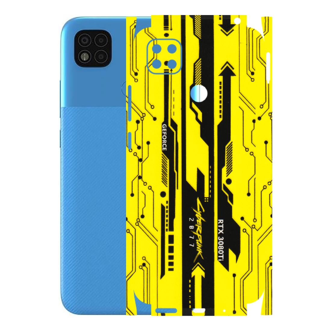POCO Phone Skins (All Models) - Yellow Cyberpunk - 3D Embossed Finish (L-93) Poco C31