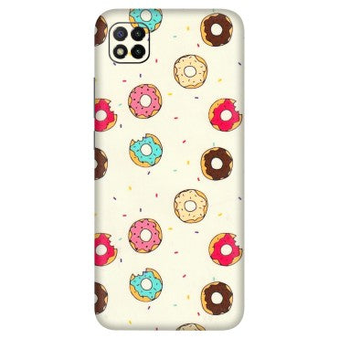 POCO Phone Skins (All Models) - Mini Donuts Doodle Art - 3D Embossed Finish (L-122) Poco C3