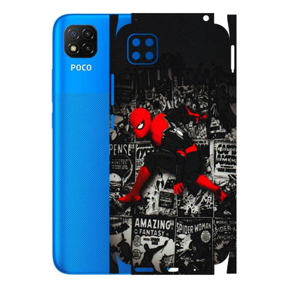 POCO Phone Skins (All Models) - SpiderMan New - 3D Embossed Finish (L-162) Poco C3